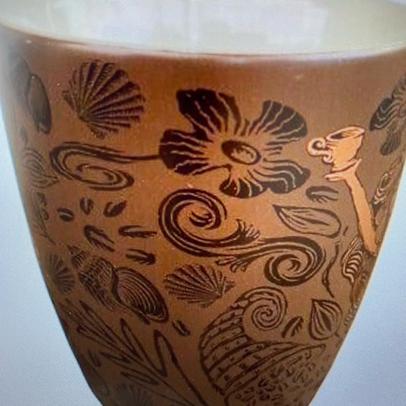 Starbucks 2011 Split Tail Mermaid Copper Siren Coffee Mug 12 oz Bone China NWOT - Picture 2 of 9